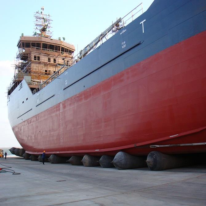 Διογκώσιμοι θαλάσσιοι αερόσακοι πιστοποιητικών D1x12m 8layers BV για το προωθώντας ναυτικό σκαφών που ανυψώνει 0