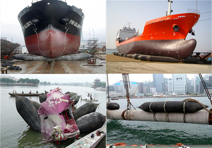 Ο διογκώσιμος θαλάσσιος αερόσακος ISO14409 ναυπηγείων σχαρών καθελκύσεως ναυπηγείων ενέκρινε 0