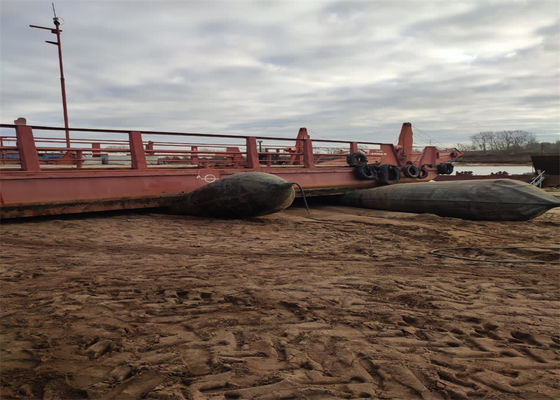 Ποιότητα Υψηλής πίεσης αντίσταση πλοίο εκτόξευσης αερόσακοι για ναυπηγείο ναυπηγικής βιομηχανίας εργοστάσιο