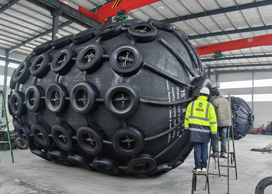 Ποιότητα Πνευματικό θαλάσσιο φρένο Yokohama Πνευματικό φρένο από φυσικό καουτσούκ με δίχτυ αλυσίδας εργοστάσιο