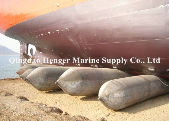 Ποιότητα HENGER Heavy Duty Marine Rubber Airbag με πολλαπλά στρώματα διαμέτρου 0,8-3 M και μήκους 4-25 M για την εκτόξευση πλοίων εργοστάσιο