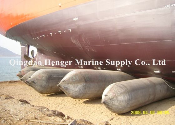 Ποιότητα HENGER Heavy Duty Marine Rubber Airbag με 4-12 στρώματα συνθετικού καλωδίου ελαστικών για ασφαλή εκτόξευση πλοίων, διάμετρος 0,8-3 M και μήκος 4-25 M εργοστάσιο