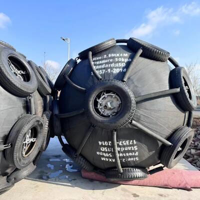 Ποιότητα 4.8x12m 50kpa / 80kpa Pneumatic Fenders For Ships εργοστάσιο