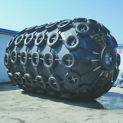 Ποιότητα ISO17357 Compliant Pneumatic Rubber Fender with Customized 0.3-4.8 M Size and 50kpa & 80kpa Pressure for Marine Applications εργοστάσιο