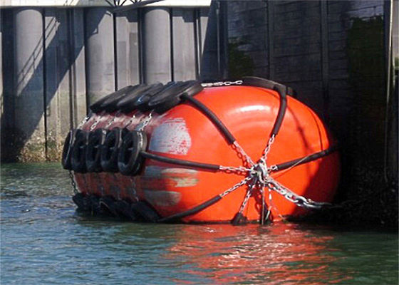 Ποιότητα ISO17357 Approved Foam Filled Fender, 0.5-4.8m Diameter, High Density Closed-Cell Foam for Port & Vessel Anti-Collision εργοστάσιο