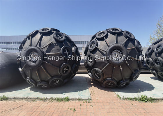 Ποιότητα ISO 17357 Compliant Natural Rubber Pneumatic Rubber Fender with 50Kpa/80kpa Working Pressure for Marine Protection εργοστάσιο